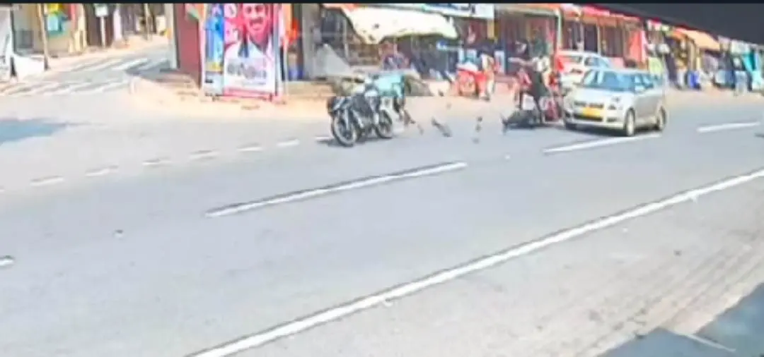 അപകടത്തിൻ്റെ സി.സി.ടി.വി ദൃശ്യങ്ങൾ