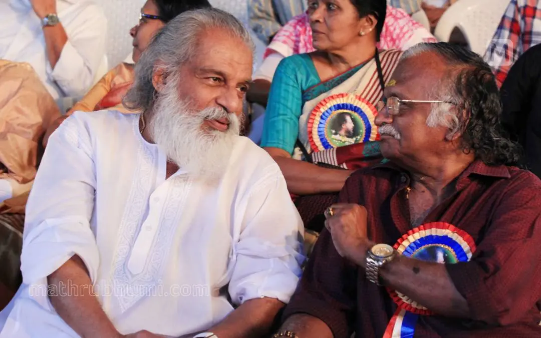 യേശുദാസിനൊപ്പം ശ്രീകുമാരൻ തമ്പി | ഫോട്ടോ: മാതൃഭൂമി