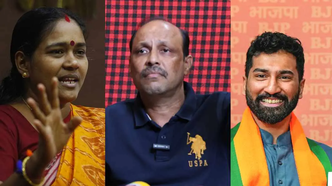 ശോഭാ സുരേന്ദ്രൻ, ദല്ലാൾ നന്ദകുമാർ, അനിൽ ആന്റണി | ഫോട്ടോ: മാതൃഭൂമി, പി.ടി.ഐ.