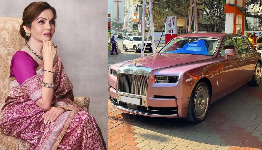 നിതാ അംബാനിയും അവര് സ്വന്തമാക്കിയ റോള്സ് റോയിസ് ഫാന്റം VIII മോഡലും | Photo: Instagram/nmacc.india, automobiliardent