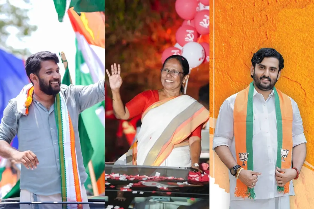 വടകര ലോക്സഭാ മണ്ഡലത്തിലെ സ്ഥാനാർഥികളായ ഷാഫി പറമ്പിൽ (യു.ഡി.എഫ്), കെ.കെ. ശൈലജ (എൽ.ഡി.എഫ്), പ്രഫുൽ കൃഷ്ണ (എൻ.ഡി.എ)
