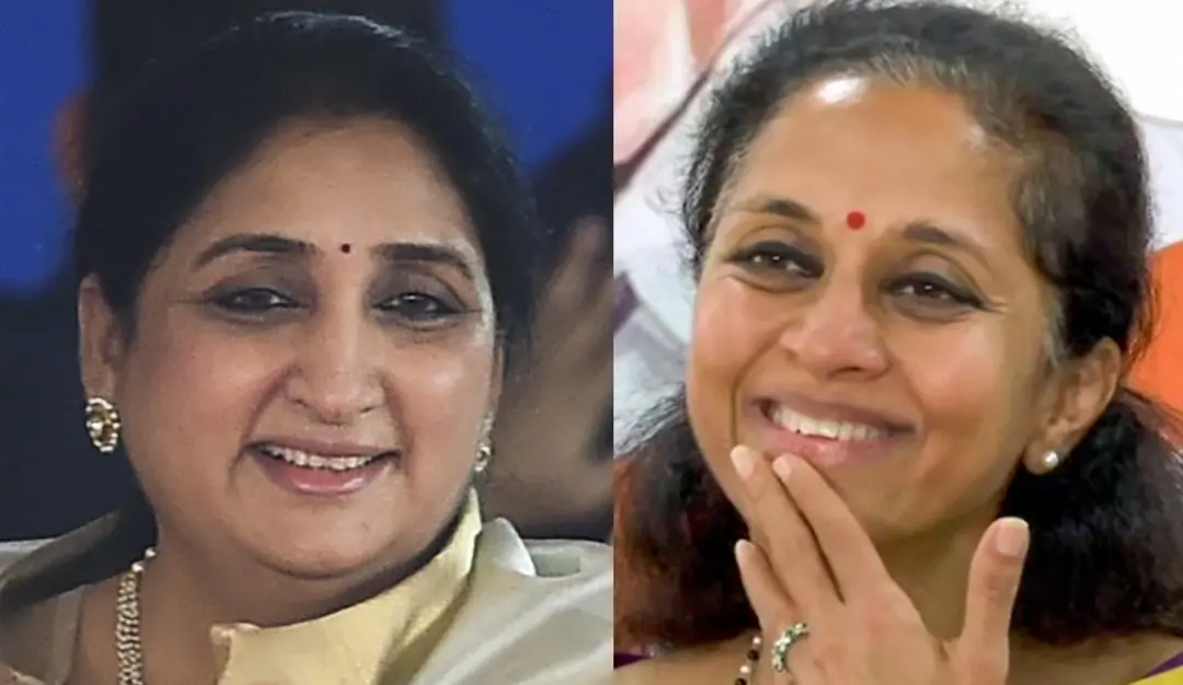 സുനേത്ര, സുപ്രിയ | Photo: ANI, PTI