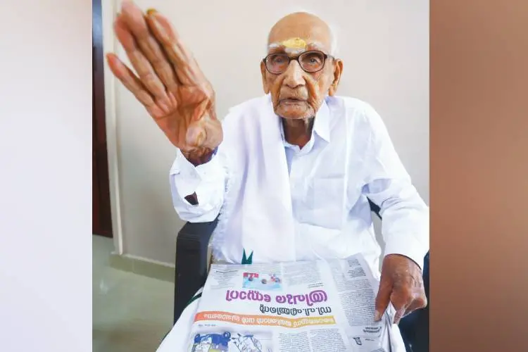 പാലക്കാട്ടെ സൂപ്പർ സീനിയർ വോട്ടർ, വയസ്സ് 103