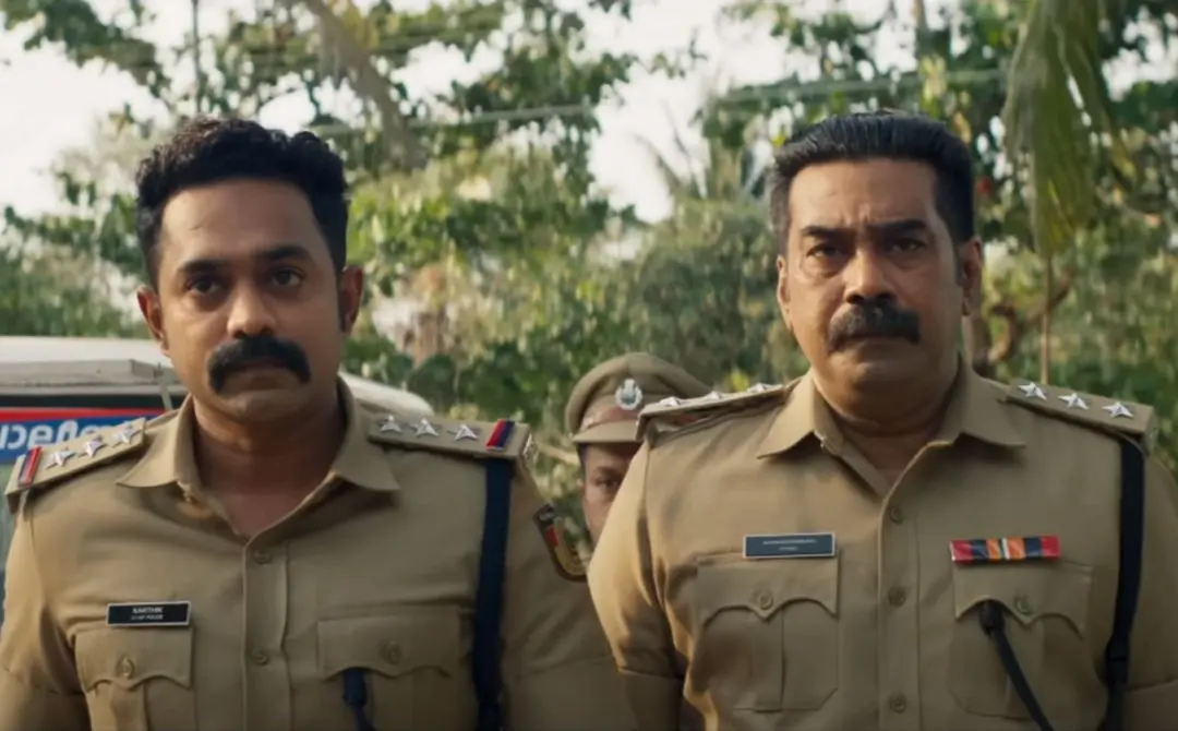 തലവൻ എന്ന ചിത്രത്തിൽ ആസിഫ് അലിയും ബിജു മേനോനും | ഫോട്ടോ: സ്ക്രീൻഗ്രാബ്