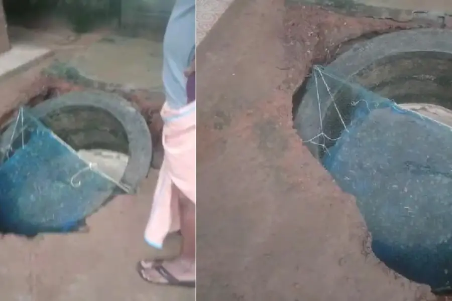 ശക്തമായ മഴ; വീട്ടുമുറ്റത്തെ കിണർ ഇടിഞ്ഞു താഴ്ന്നു