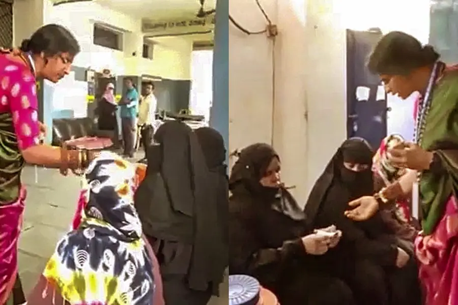 പോളിങ് ബൂത്തില് സ്ത്രീവോട്ടര്മാരോട് മുഖാവരണം മാറ്റാനാവശ്യപ്പെട്ട് മാധവി ലത; കേസെടുക്കും | VIDEO