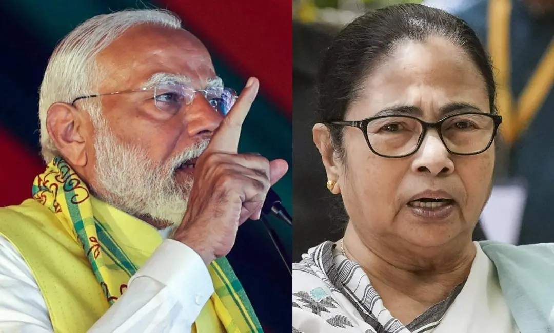 നരേന്ദ്ര മോദി, മമതാ ബാനര്‍ജി | Photo: ANI, PTI
