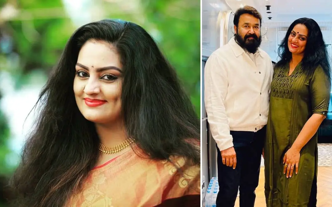 സുചിത്രാ നായർ, സുചിത്രാ നായർ മോഹൻലാലിനൊപ്പം | ഫോട്ടോ: www.instagram.com/suchithra_chanthu/