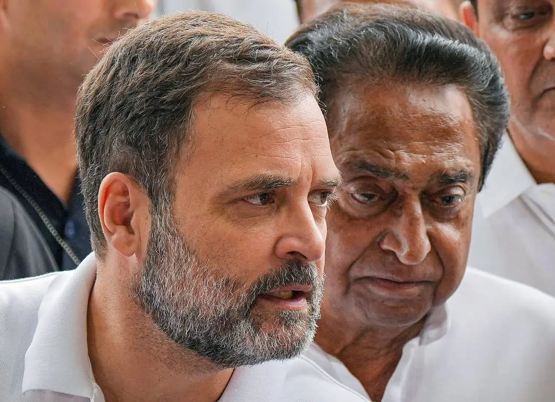 രാഹുലിനൊപ്പം കമല്നാഥ് |ഫോട്ടോ:PTI