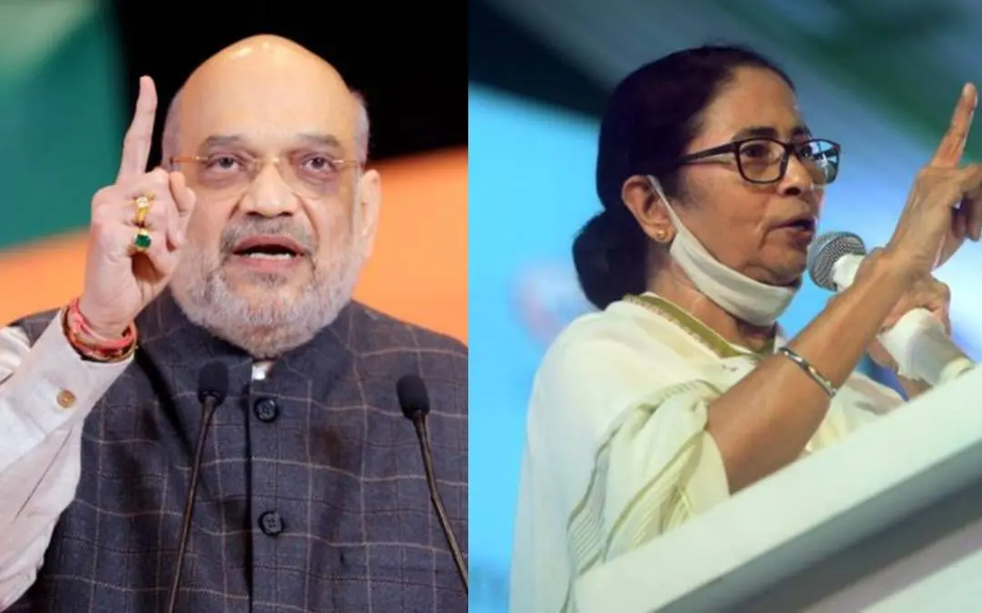 അമിത് ഷാ, മമത ബാനർജി| photo:ANI, PTI