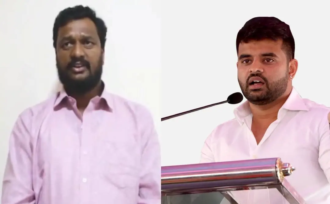 രേവണ്ണ കുടുംബത്തിന്റെ മുന് ഡ്രൈവറായ കാര്ത്തിക്(ഇടത്ത്) പ്രജ്വല് രേവണ്ണ(വലത്ത്) | Photo Courtesy: twitter.com/onlineGhosh & facebook.com/iPrajwalRevanna