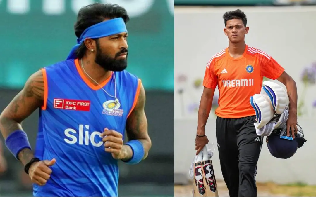 ഹാര്ദിക് പാണ്ഡ്യ, യശസ്വി ജയ്സ്വാള് | എ.എന്.ഐ., പി.ടി.ഐ.