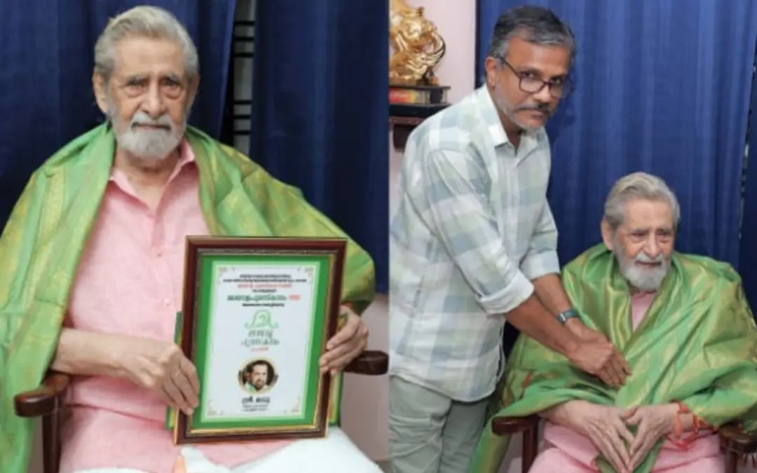 മധുവിനെ ആദരിക്കുന്നു