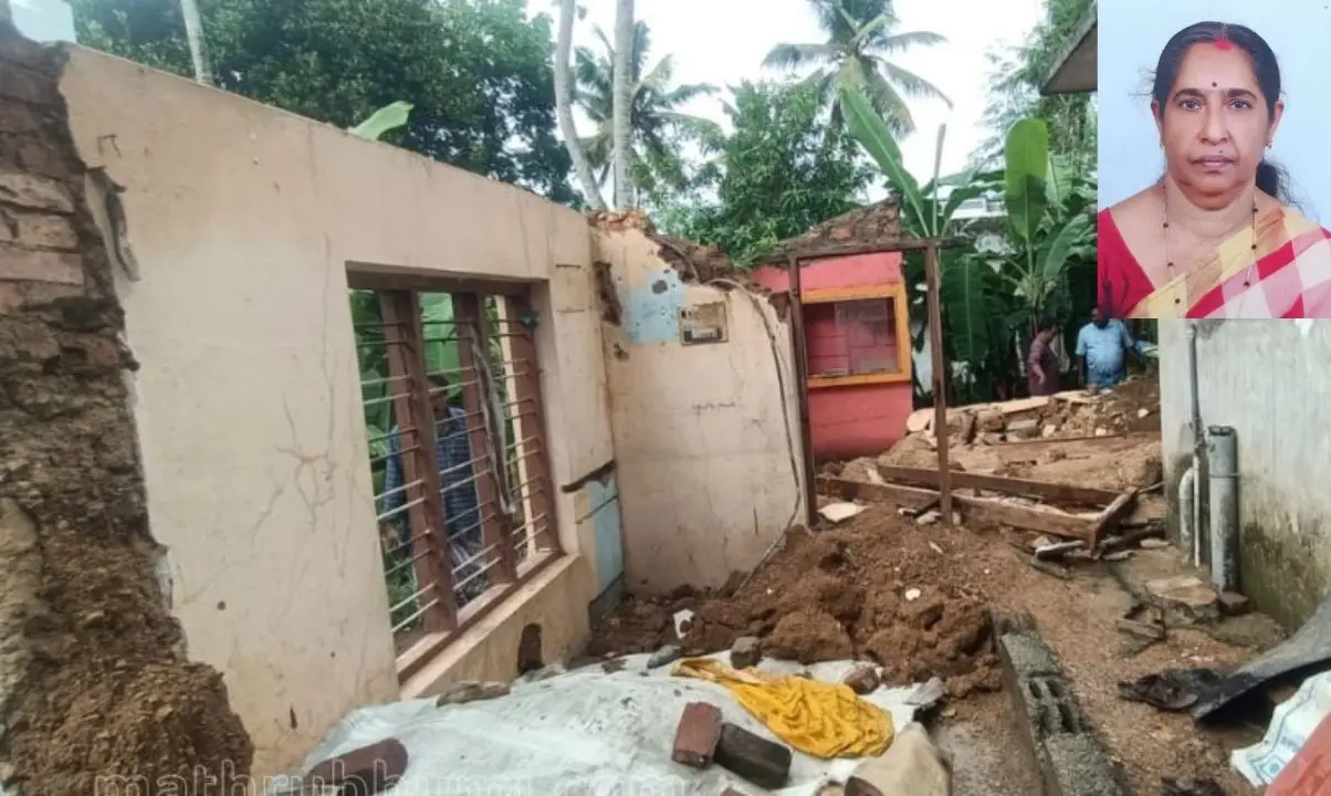 വീടിന്റെ ചുമരിടിഞ്ഞുവീണുണ്ടായ അപകടം. ഇന്സൈറ്റില് മരിച്ച ശ്രീകല.