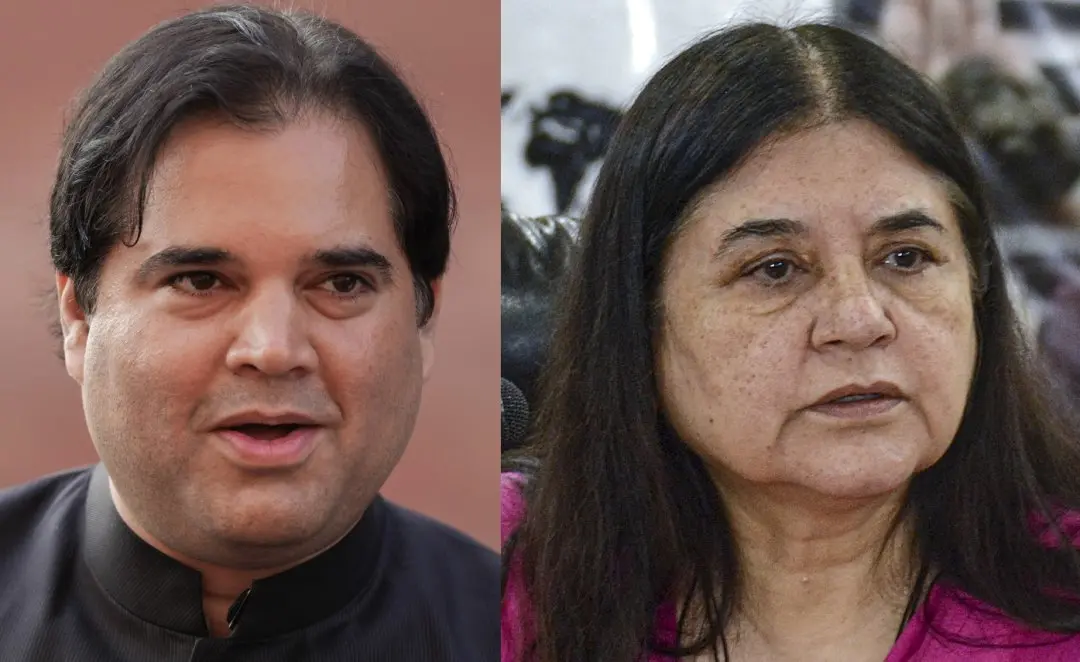 വരുണ്‍ ഗാന്ധി, മനേക ഗാന്ധി | Photo: PTI