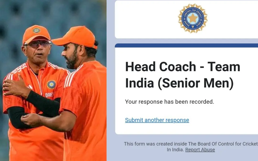 Rahul Dravid, Bcci Application Photo: PTI, Twitter.com