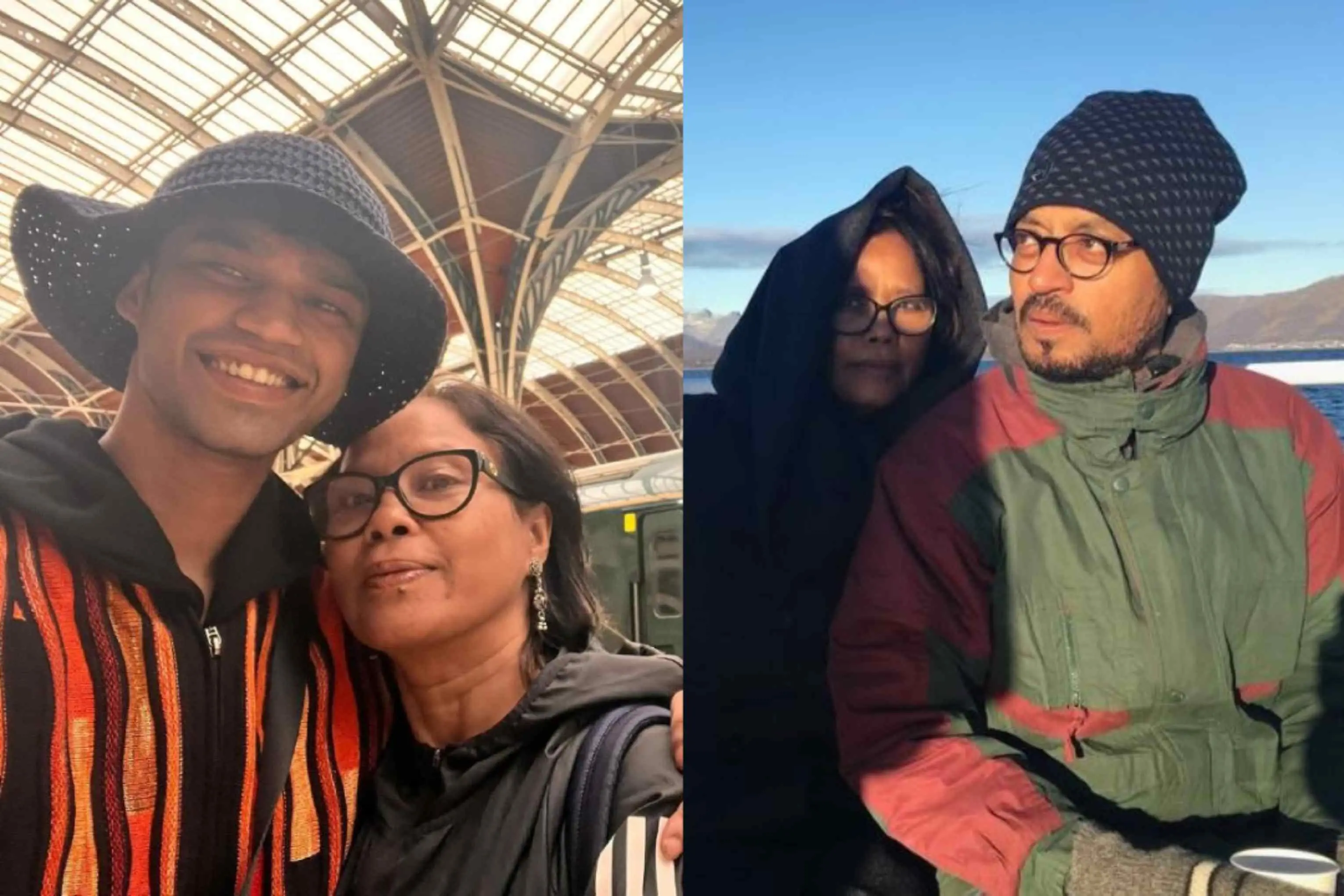 ബബില് ഖാന് സുതപയോടൊപ്പം/ ഇര്ഫാന് ഖാനും സുതപ സിക്ദാറും | Photo: instagram/ babil khan