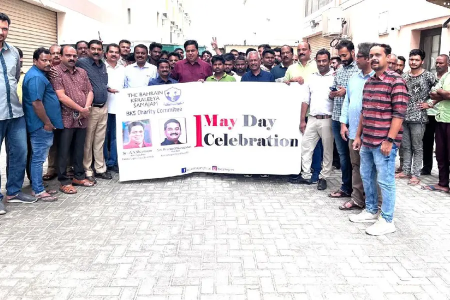 ബഹ്റൈൻ കേരളീയ സമാജം ലേബർ ക്യാമ്പിൽ മേയ്ദിനം ആഘോഷിച്ചു