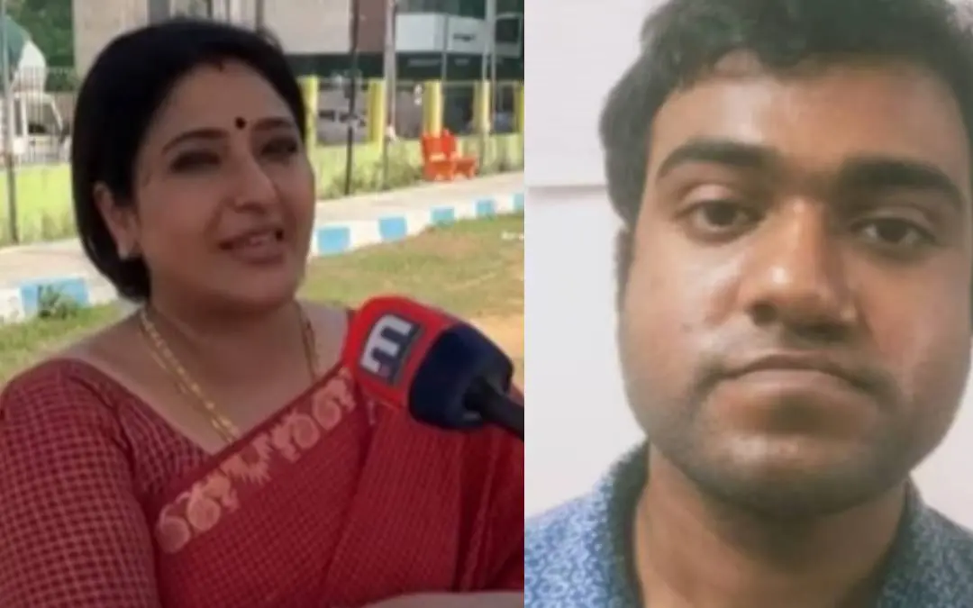പ്രവീണ, പ്രതി ഭാഗ്യരാജ് | Screengrab: Mathrubhumi News