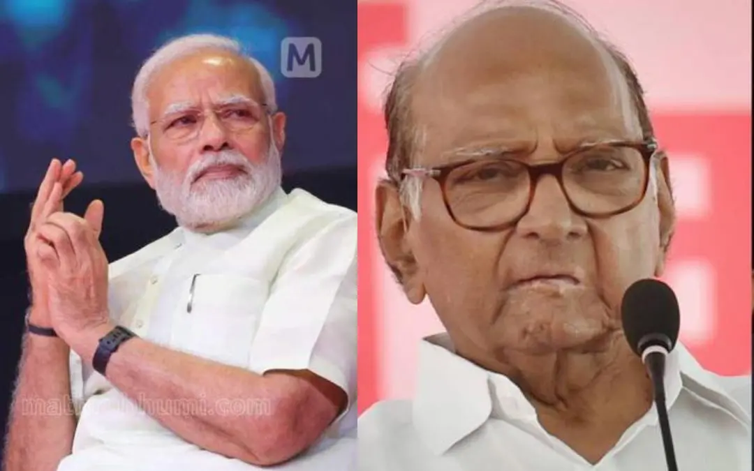 നരേന്ദ്ര മോദി, ശരദ് പവാർ| photo: mathrubhumi, PTI