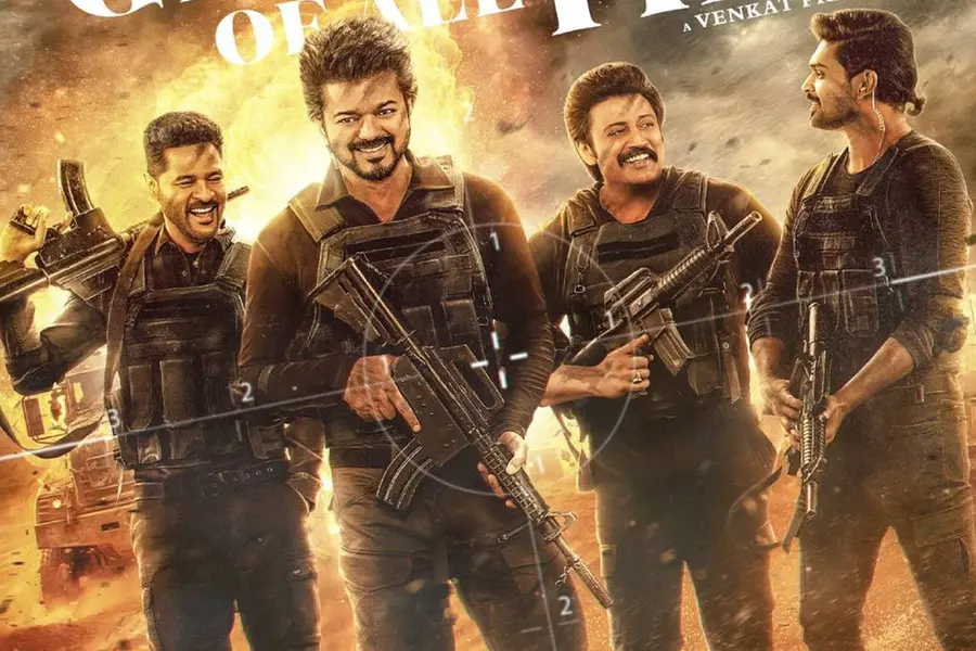 യുദ്ധമുഖത്തെ നാൽവർ സംഘം; വിജയ് യുടെ 'ഗ്രേറ്റസ്റ്റ് ഓഫ് ഓൾ ടൈം' പുത്തൻ പോസ്റ്റർ