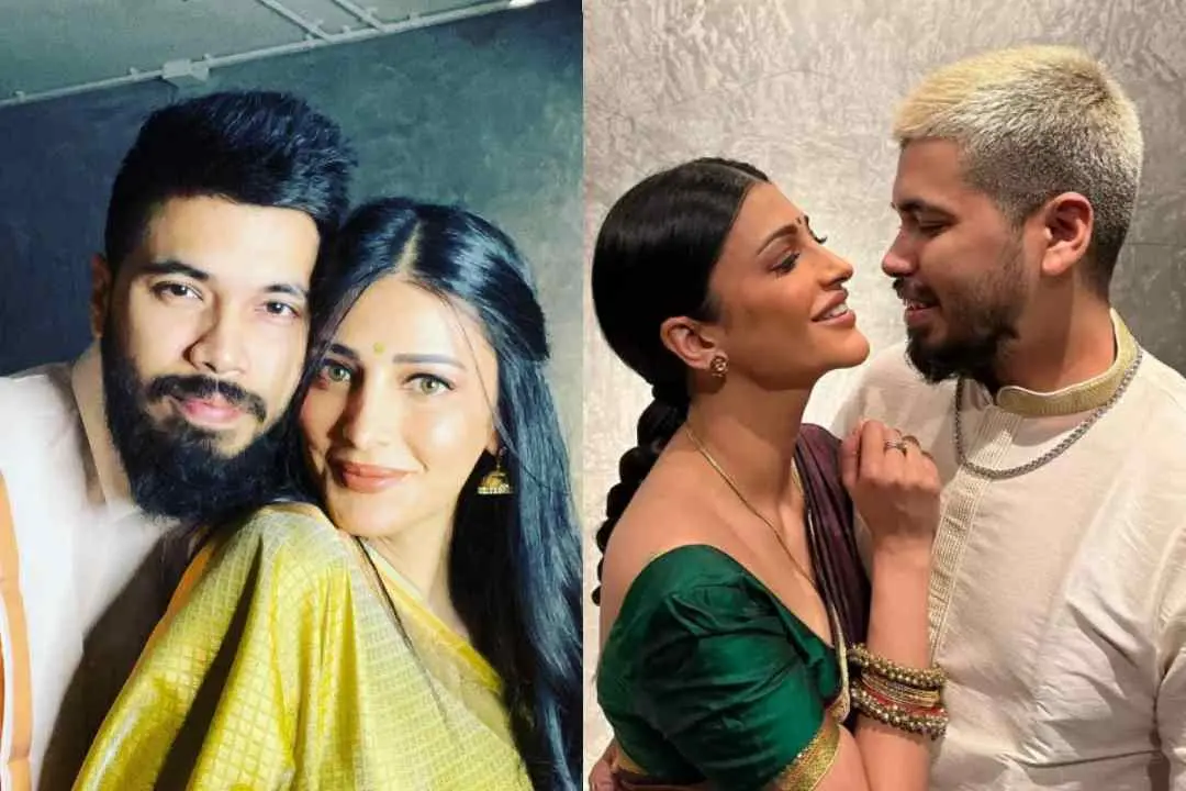 ശ്രുതി ഹാസനും സാന്തനു ഹസാരികയും | Photo: instagram/ shruti haasan