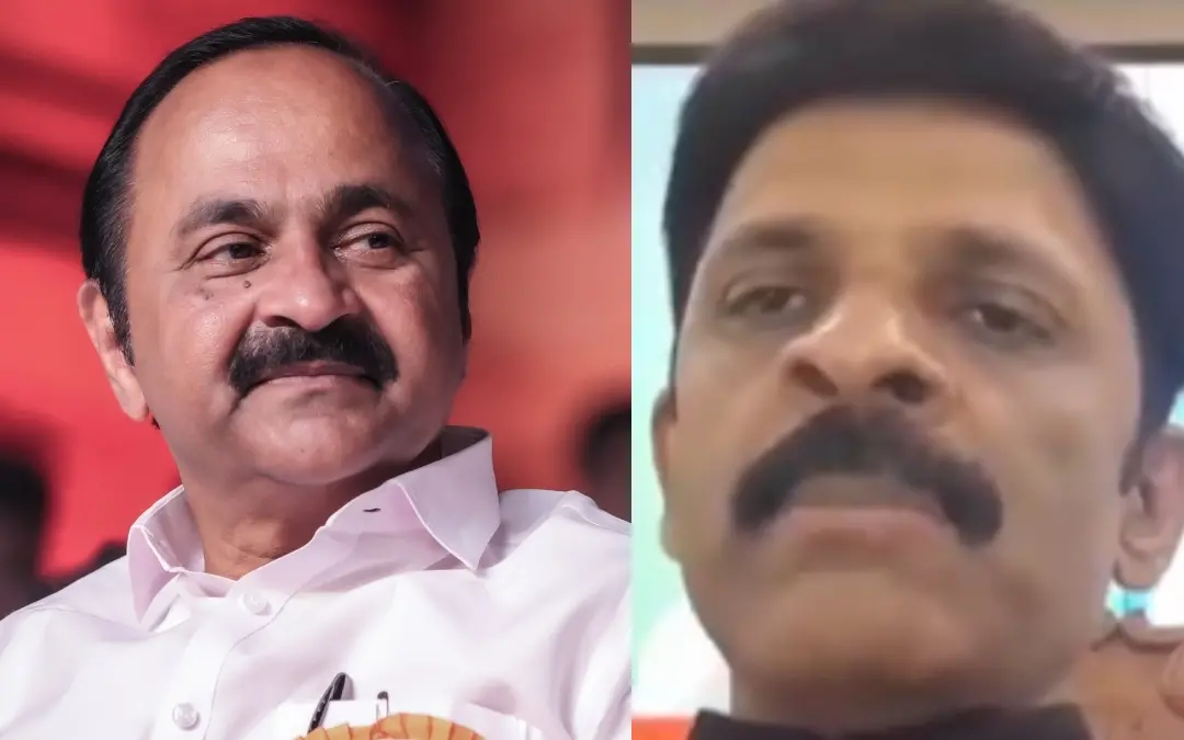 വി.ഡി. സതീശന്, പ്രസാദ് കുരുവിള | Photo: Facebook/ VD Satheesan, Screen grab/ Mathrubhumi News
