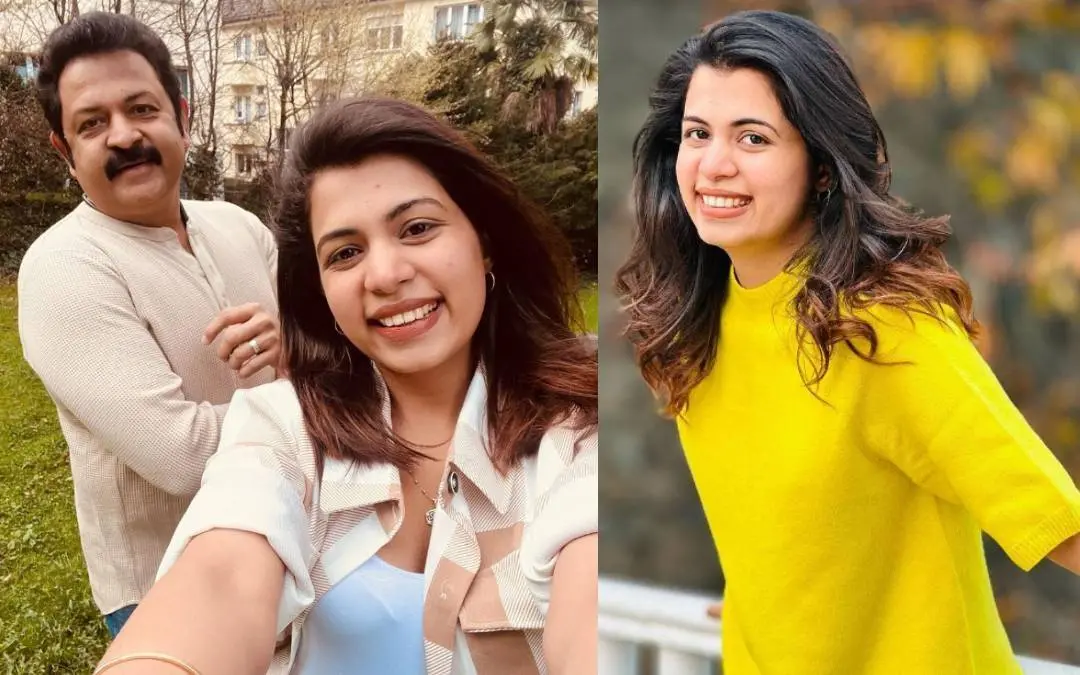 കൃഷ്ണകുമാറിനൊപ്പം ദിയ കൃഷ്ണ, ദിയ കൃഷ്ണ | photo: instagram/diya krishna