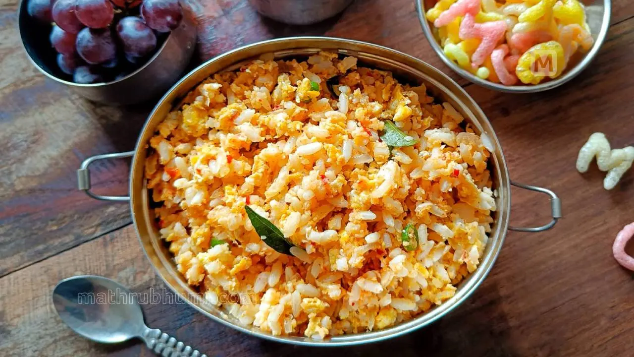 photo| ചമ്മന്തി-മുട്ട ചോറ്