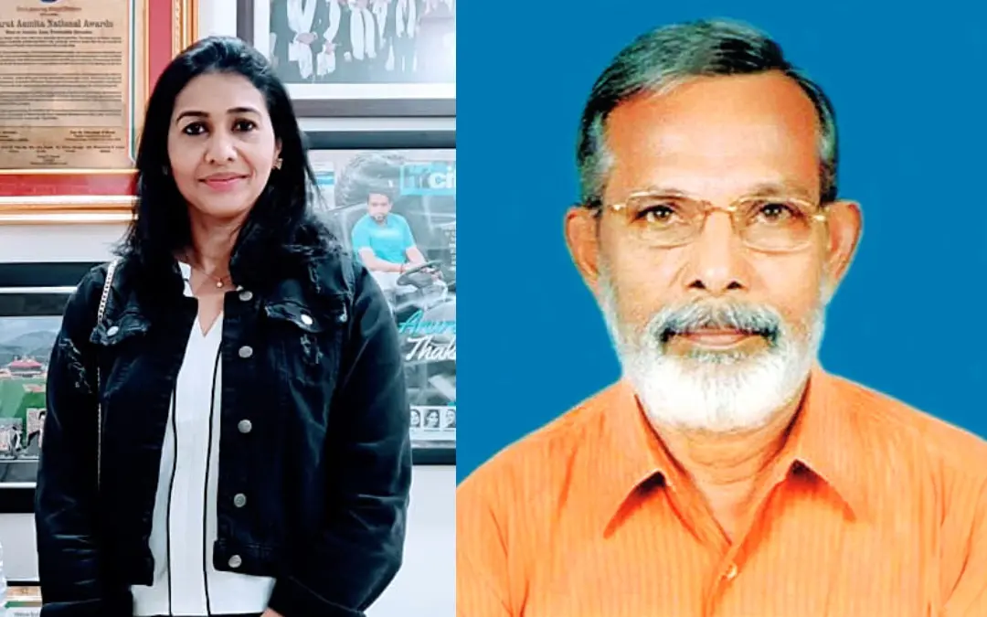 അഞ്ജു ബോബി ജോര്ജ്, എസ്.എസ്. കൈമള് | Photo: ANI