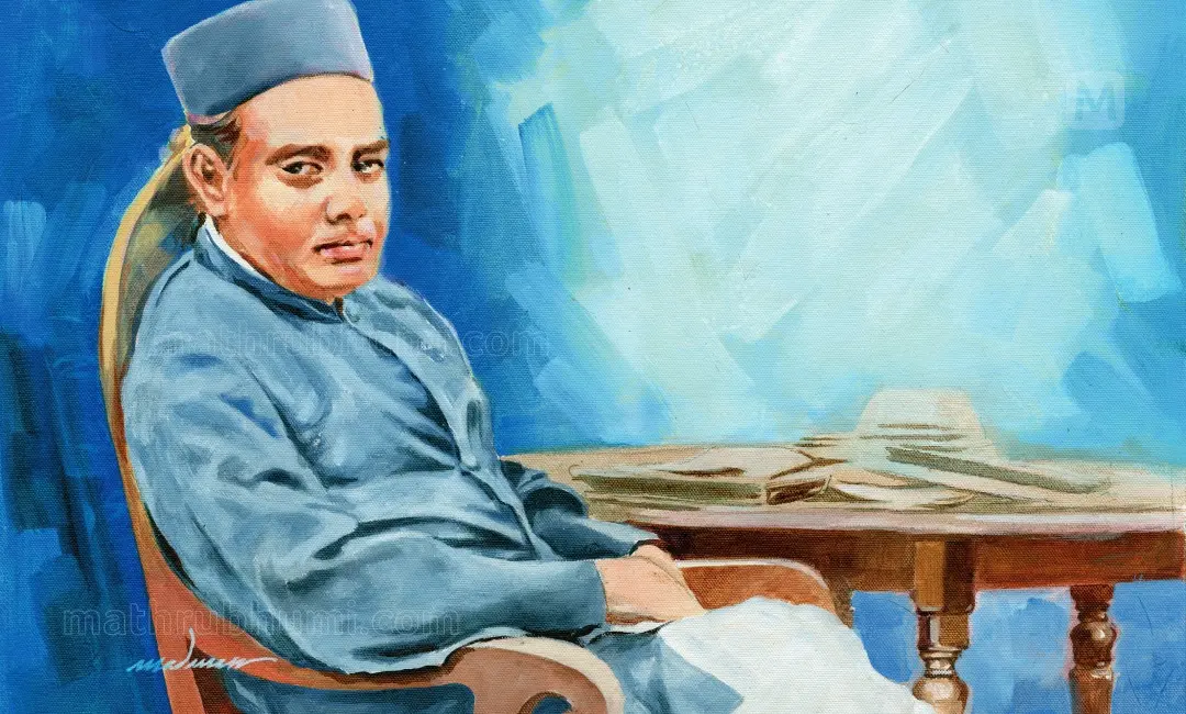 ആര്ടിസ്റ്റ് മദനന് വരച്ച കുമാരനാശാന്