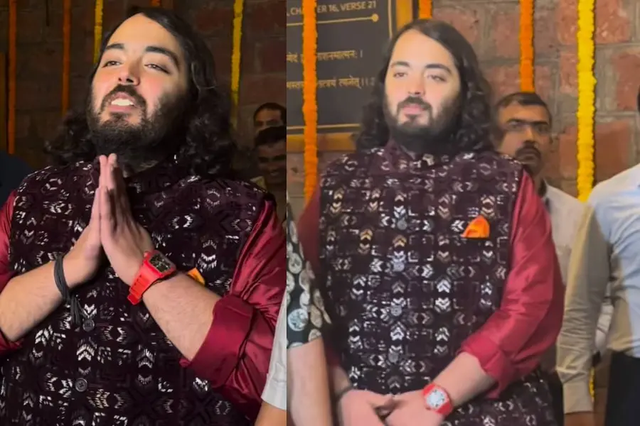 വിവാഹത്തിന് മുമ്പ് അനുഗ്രഹം തേടി ആനന്ദ് അംബാനി ക്ഷേത്രത്തില്; ധരിച്ചത് 6.9 കോടിയുടെ വാച്ച്