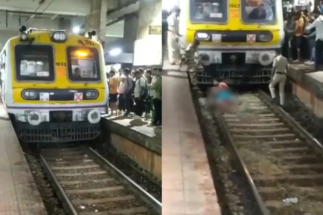 അപകടത്തിന്റെ ദൃശ്യം | Photos: Screen grab of video uploaded on X by @GhandatMangal