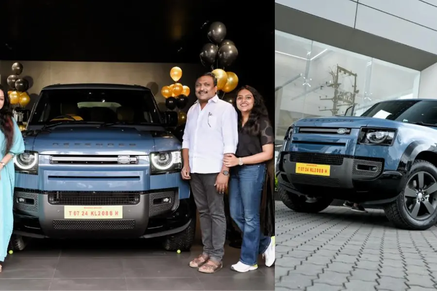 സെലിബ്രിറ്റികളുടെ ഇഷ്ട ചോയിസ്; ലാന്ഡ് റോവര് ഡിഫന്ഡര് സ്വന്തമാക്കി രഞ്ജിത്ത്-ചിപ്പി താരദമ്പതിമാർ