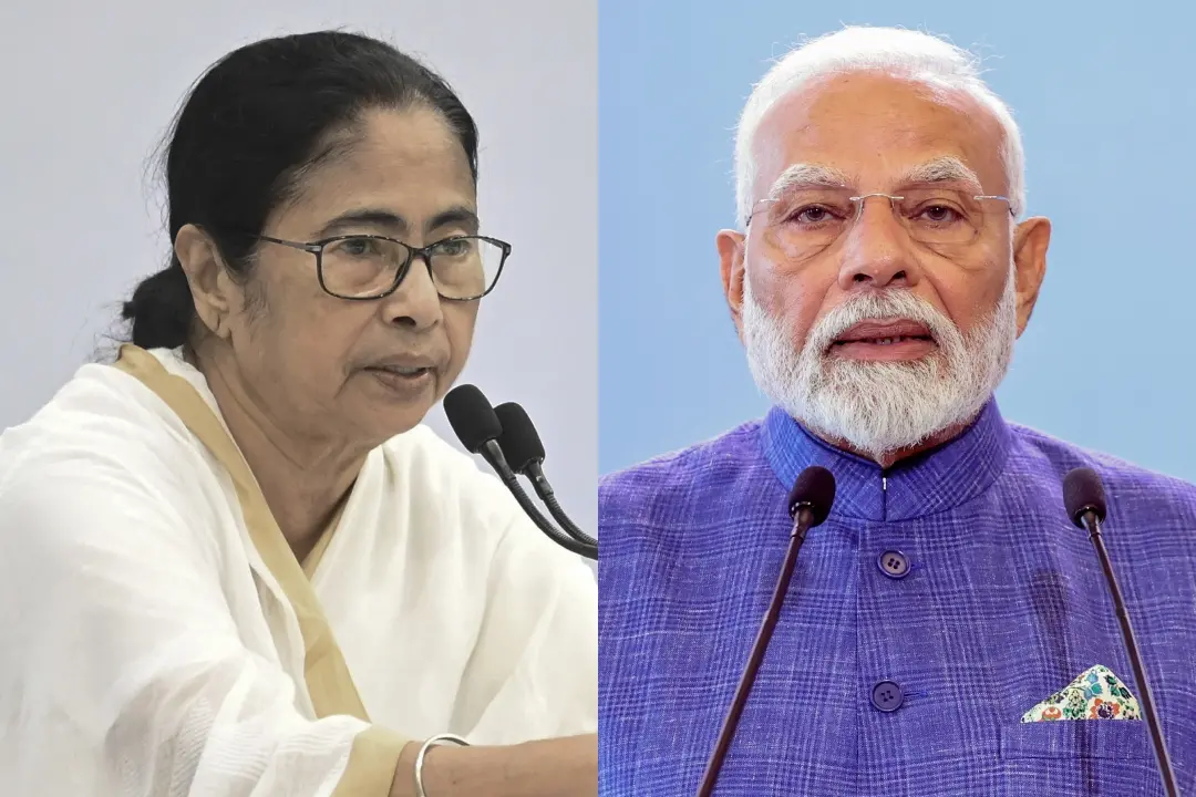 പശ്ചിമ ബംഗാൾ മുഖ്യമന്ത്രി മമത ബാനർജി, പ്രധാനമന്ത്രി നരേന്ദ്രമോദി | Photos: PTI, ANI