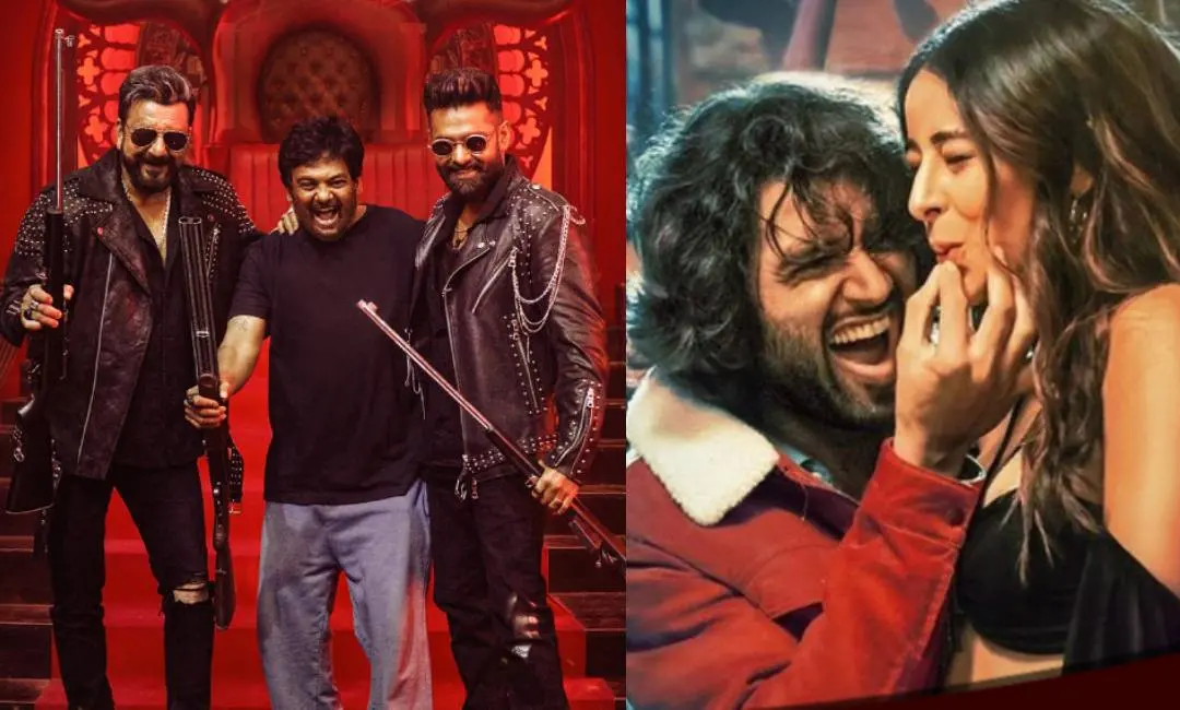 പുരി ജഗന്നാഥ് സഞ്ജയ് ദത്ത്, റാം പൊത്തിനേനി എന്നിവര്ക്കൊപ്പം, ലൈഗറിലെ രംഗം