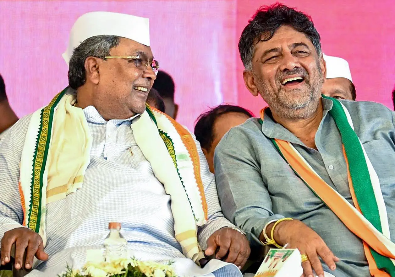 സിദ്ധരാമയ്യ, ഡി.കെ.ശിവകുമാര് |ഫോട്ടോ:ANI