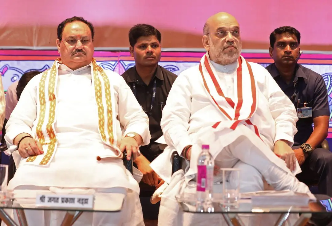 ജെ.പി. നഡ്ഡയും അമിത് ഷായും | Photo: ANI
