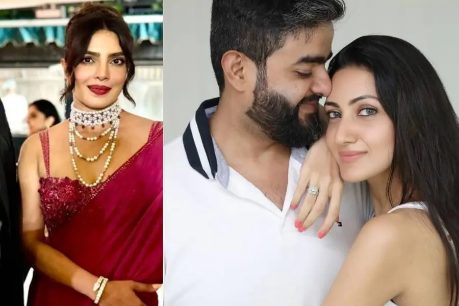 വിവാഹാഘോഷങ്ങള്ക്ക് തുടക്കം; പ്രിയങ്കയുടെ കാല്തൊട്ട് അനുഗ്രഹം വാങ്ങി സഹോദരനും വധുവും