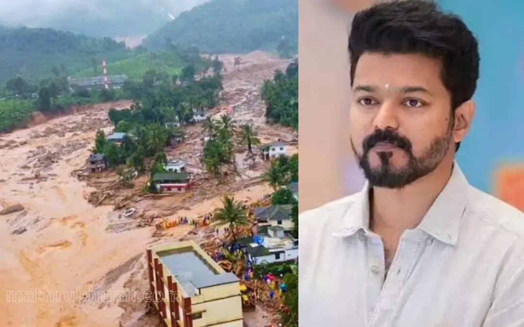 ചൂരൽമലയിൽ ഉരുൾപൊട്ടലിൽ തകർന്ന പ്രദേശം, വിജയ് | ഫോട്ടോ: ഷമീർ മച്ചിങ്ങൽ, special arrangements