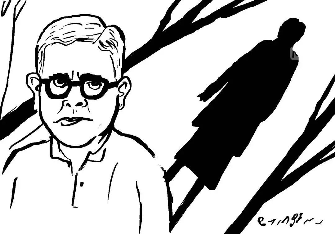 കവി ഇടശ്ശേരി ഗോവിന്ദന് നായര് ഗോപീകൃഷ്ണന്റെ വരയില്.