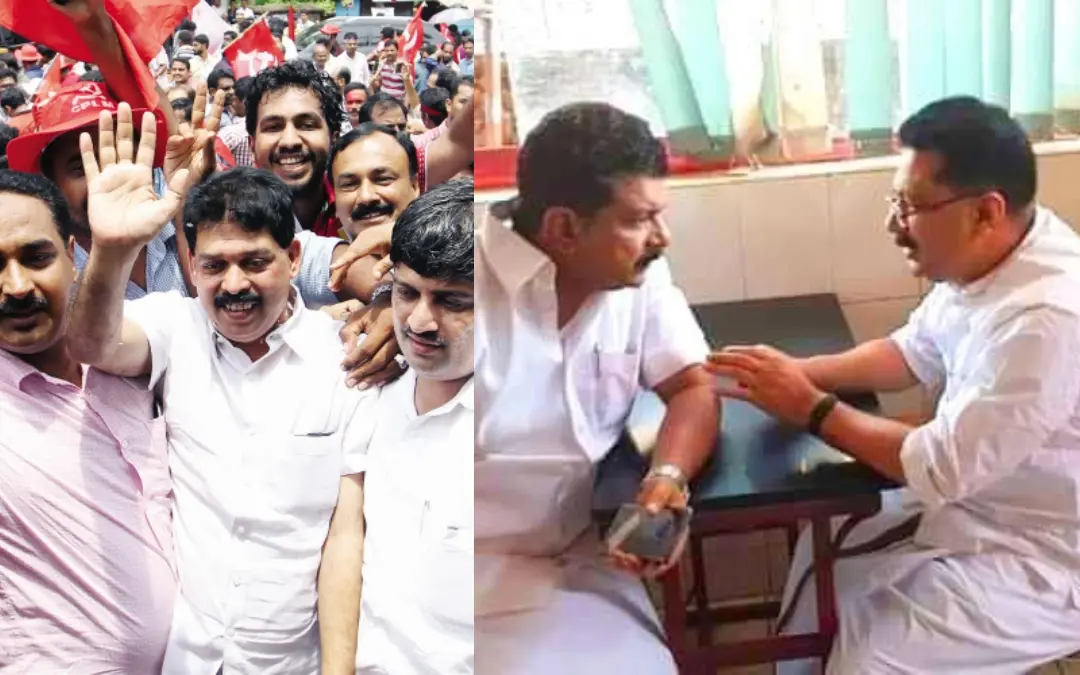 കാരാട്ട് റസാഖ്, കെ.ടി. ജലീല്, പി.വി. അന്വര് | Photo: Mathrubhumi, Facebook/ KT Jaleel
