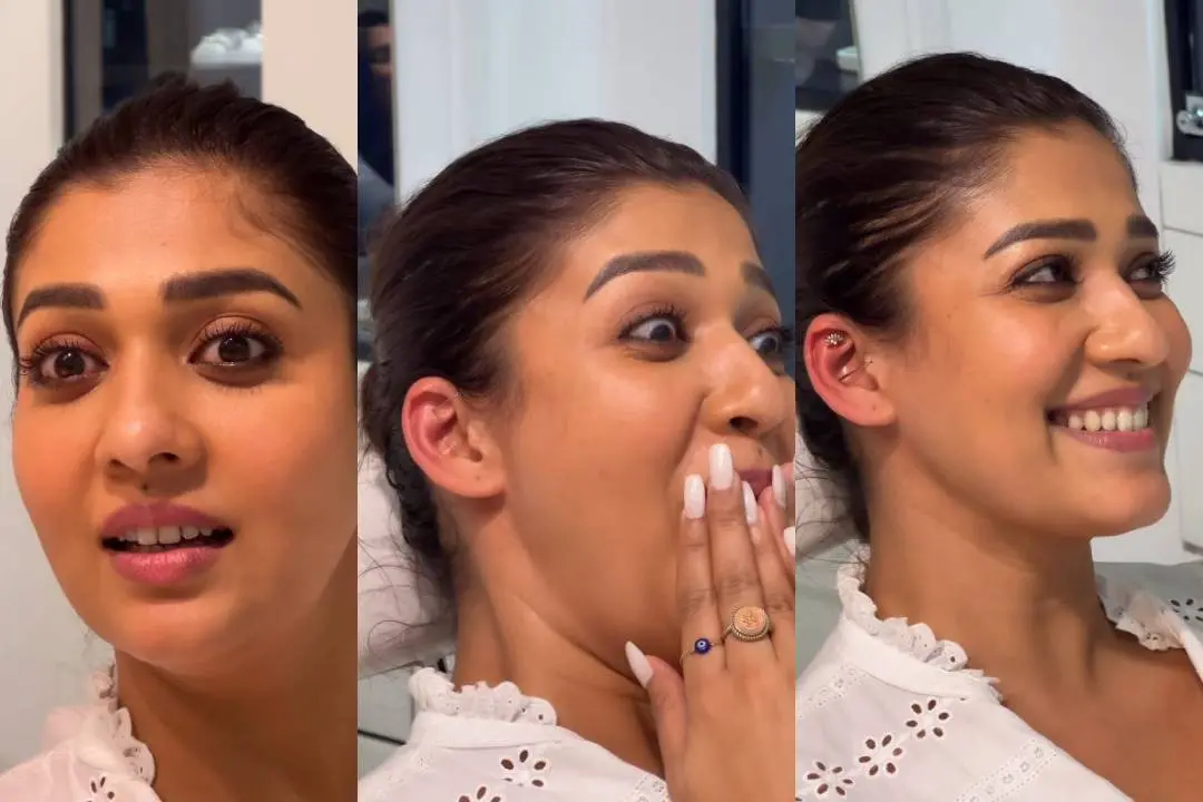 നയന്താര കാത് കുത്തുന്നതിനിടെ | Photo: instagram/ nayanthara