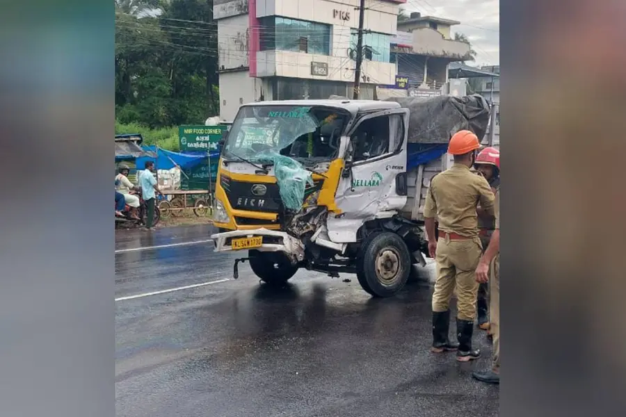 ലക്കിടിയിൽ ലോറികൾ കൂട്ടിയിടിച്ചുണ്ടായ അപകടത്തിൽ ഒരാൾ മരിച്ചു