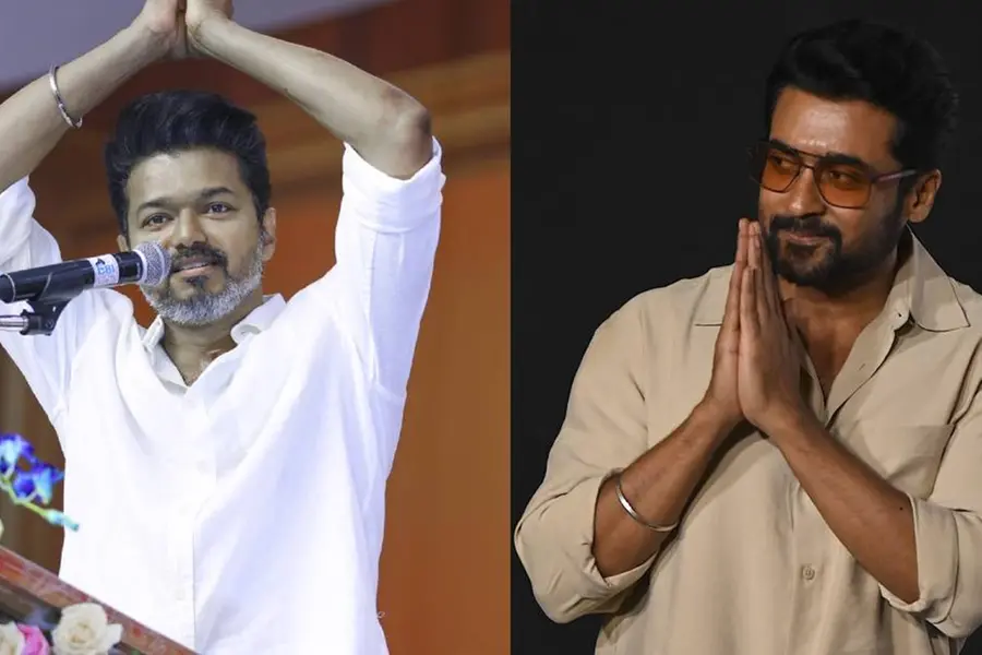 'പുതുവഴിയിൽ പുതിയ യാത്രയ്ക്ക് തുടക്കമിടുന്ന നൻപർ'; വിജയ്ക്ക് ആശംസകളുമായി സൂര്യ, ഏറ്റെടുത്ത് ആരാധകർ