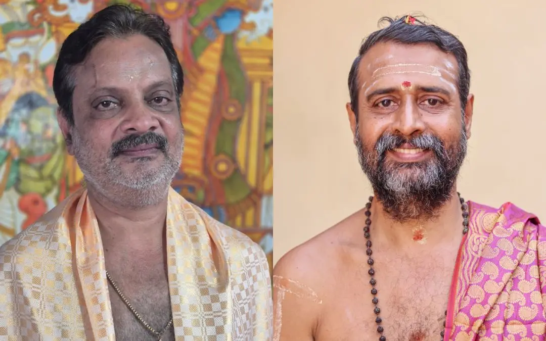 മാളികപ്പുറം മേല്‍ശാന്തി വാസുദേവന്‍ നമ്പൂതിരി, ശബരിമല മേല്‍ശാന്തി അരുണ്‍ കുമാര്‍ നമ്പൂതിരി
