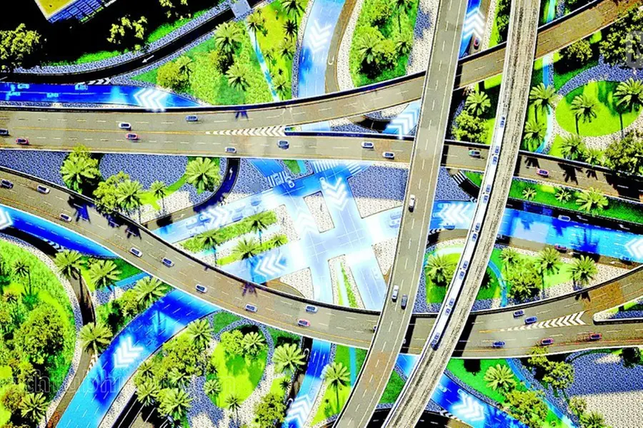 ദുബായ് ട്രേഡ് സെന്റര് റൗണ്ട് എബൗട്ടില് അഞ്ച് പുതിയ പാലങ്ങള്