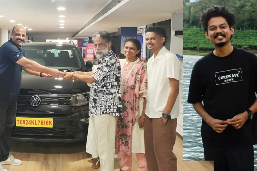 അമല് ഡേവിസിന്റെ യാത്രകള് ഇനി ടൈഗൂണില്; ഫോക്സ്വാഗണ് SUV സ്വന്തമാക്കി സംഗീത് പ്രതാപ്