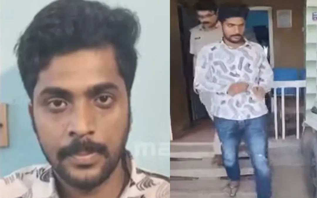 പിടിയിലായ മുഹമ്മദ് ഇജാസ് | Photo: Screen grab/ Mathrubhumi News