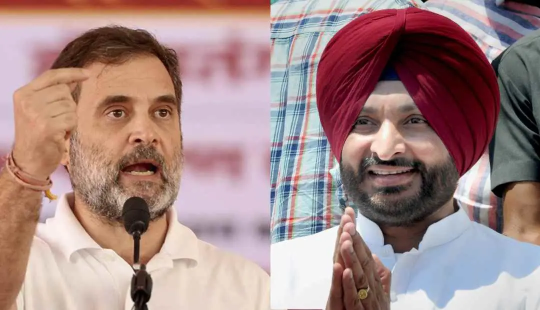 രാഹുൽ ​ഗാന്ധി, രവ്നീത് സിങ് ബിട്ടു | Photo:PTI